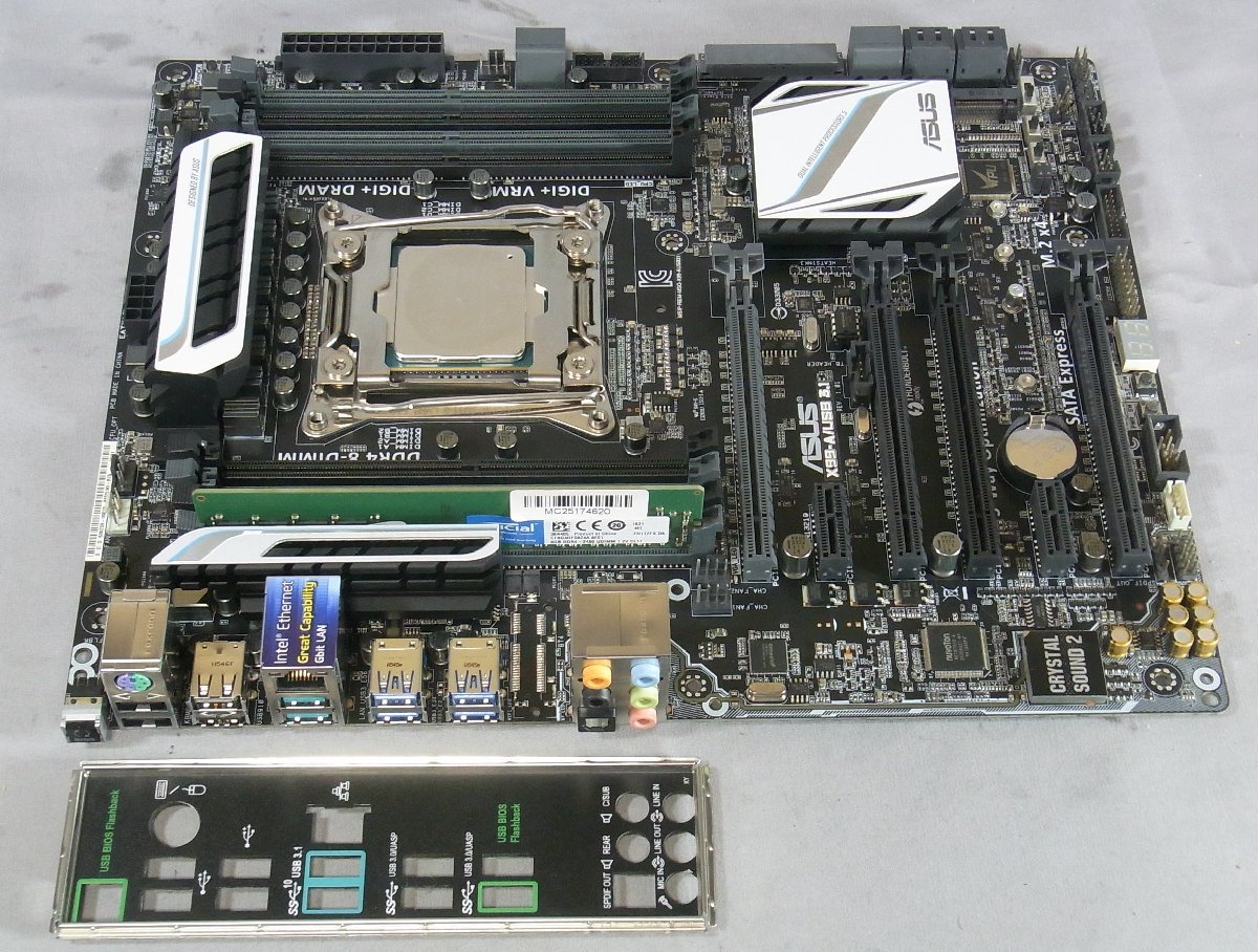 B32644 O-11211 ASUS X99-A/USB 3.1 + Core i7-5820K + 8GB LGA2011-3