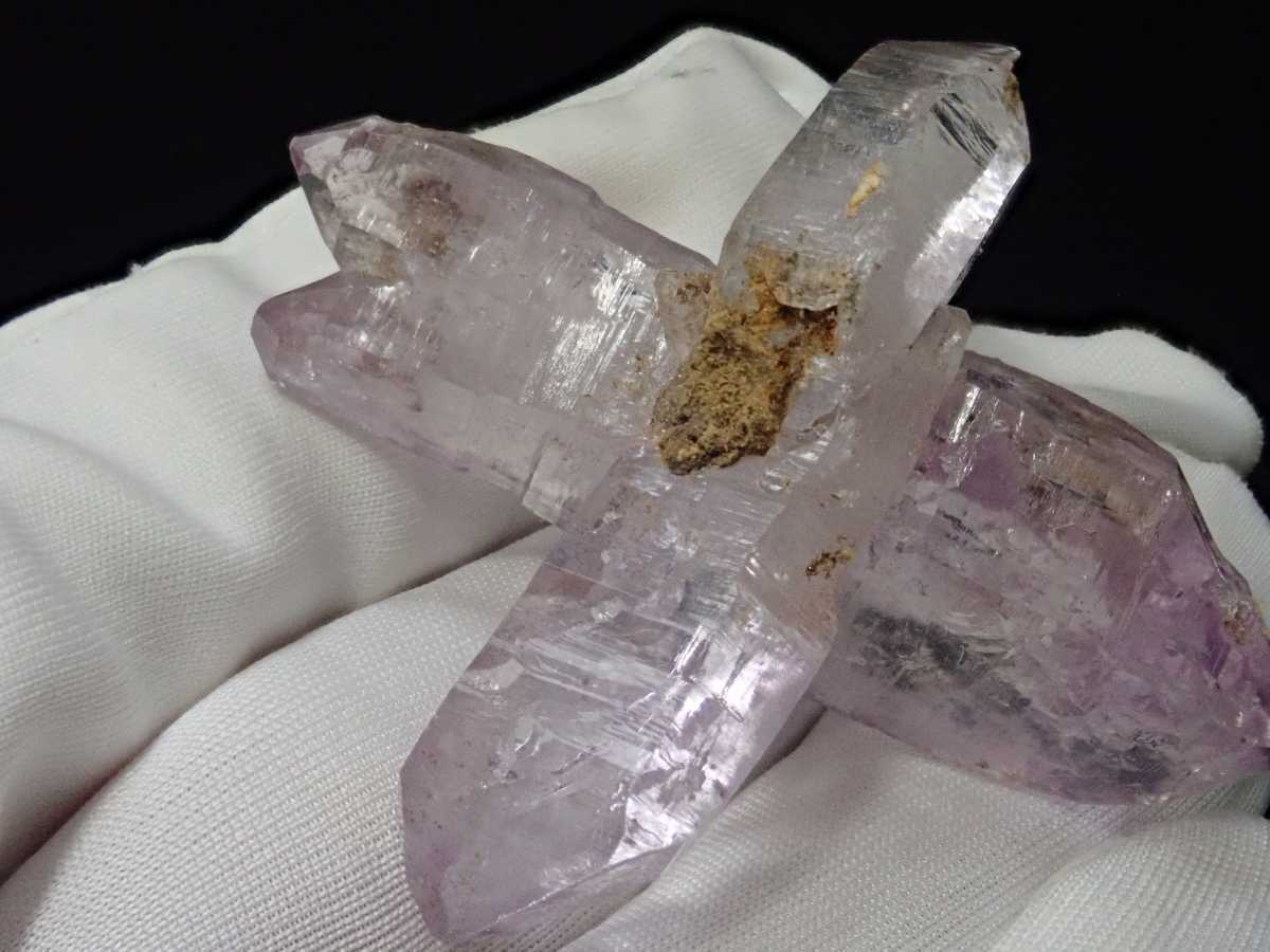 紫水晶 ベラクルスアメシスト 紫水晶 鉱物 原石 標本 結晶 日本式双晶