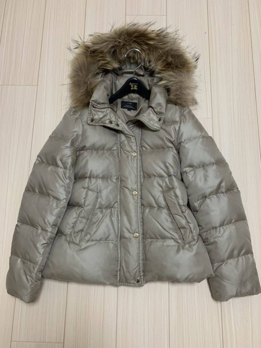 23区 毛皮 フード ダウンコート サイズ38 ダウンコート ファー フード付き 洗えるダウン ジャケット ロング