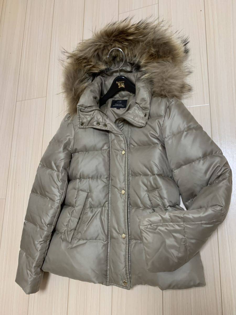 23区 毛皮 フード ダウンコート サイズ38 ダウンコート ファー フード付き 洗えるダウン ジャケット ロング