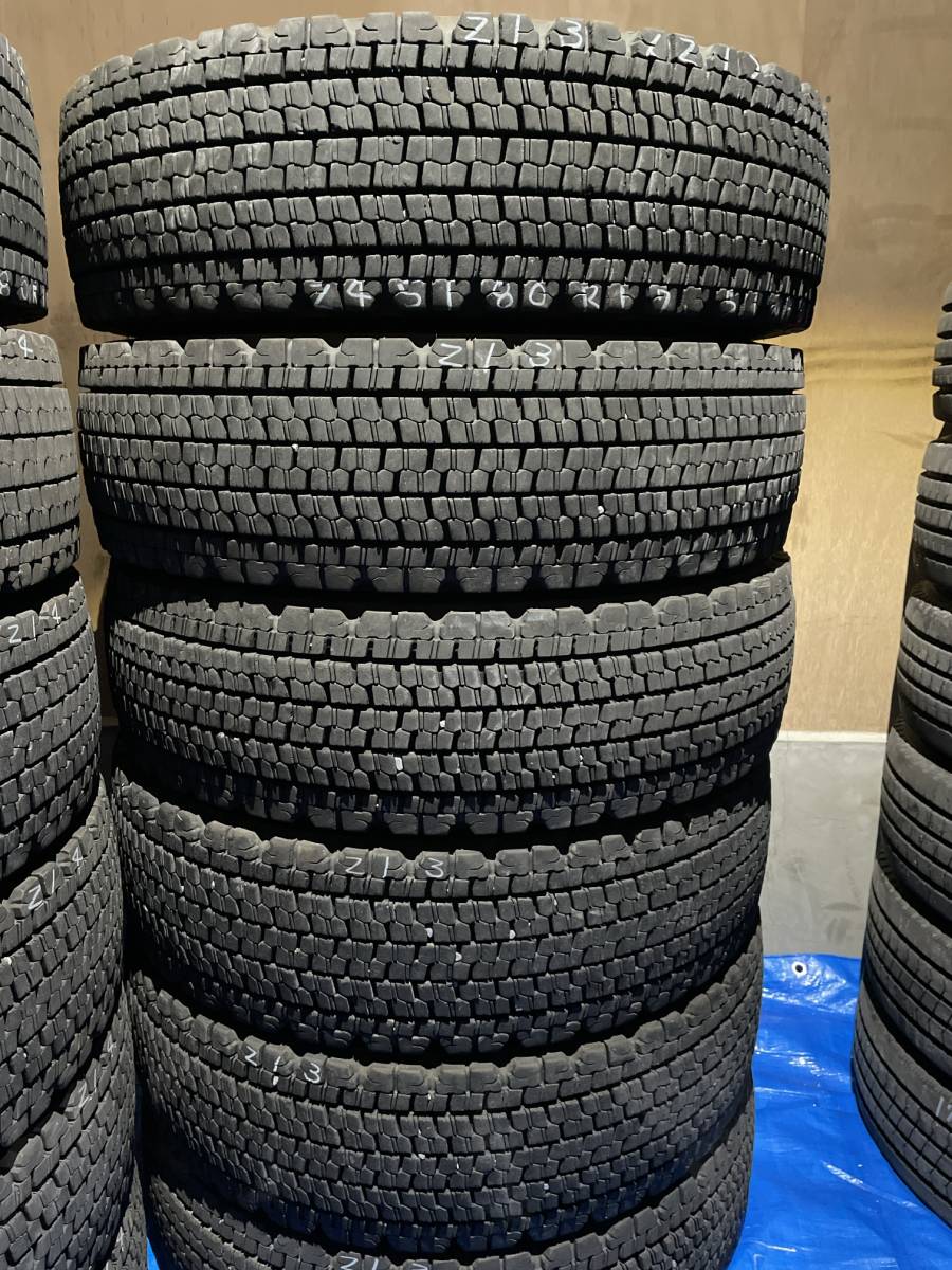【バリ溝中古タイヤ大放出セール】W900 245/80R17.5 6本【ブリヂストンスタッドレス2021年製】