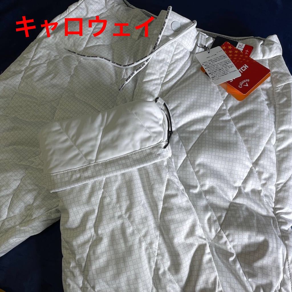 本物 新品 31715165 Callaway キャロウェイ/サイズL 超人気 スターストレッチ 中綿テーパードパンツ 全方向ストレッチ 防風 撥水 透湿 暖 