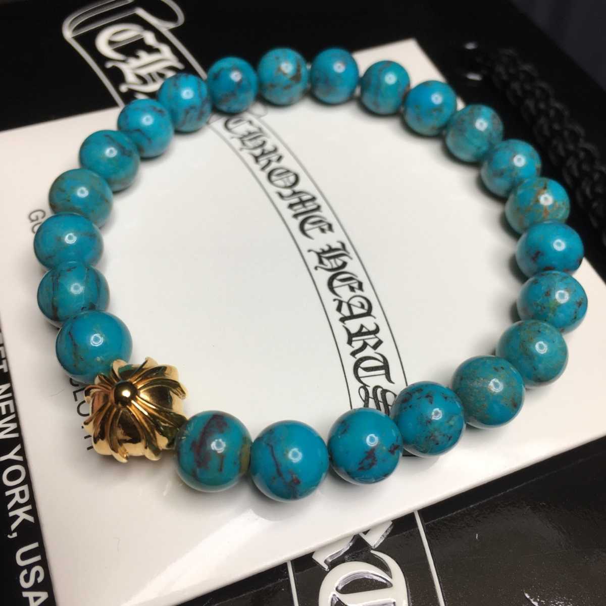 CROME HEARTS クロムハーツ ターコイズ 22K ブレスレット(ブレスレット