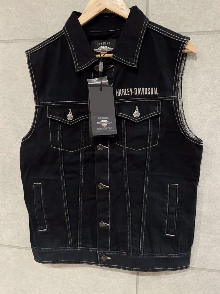 新品タグ付き HARLEY-DAVIDSON ハーレーダビットソン コットン ベスト 