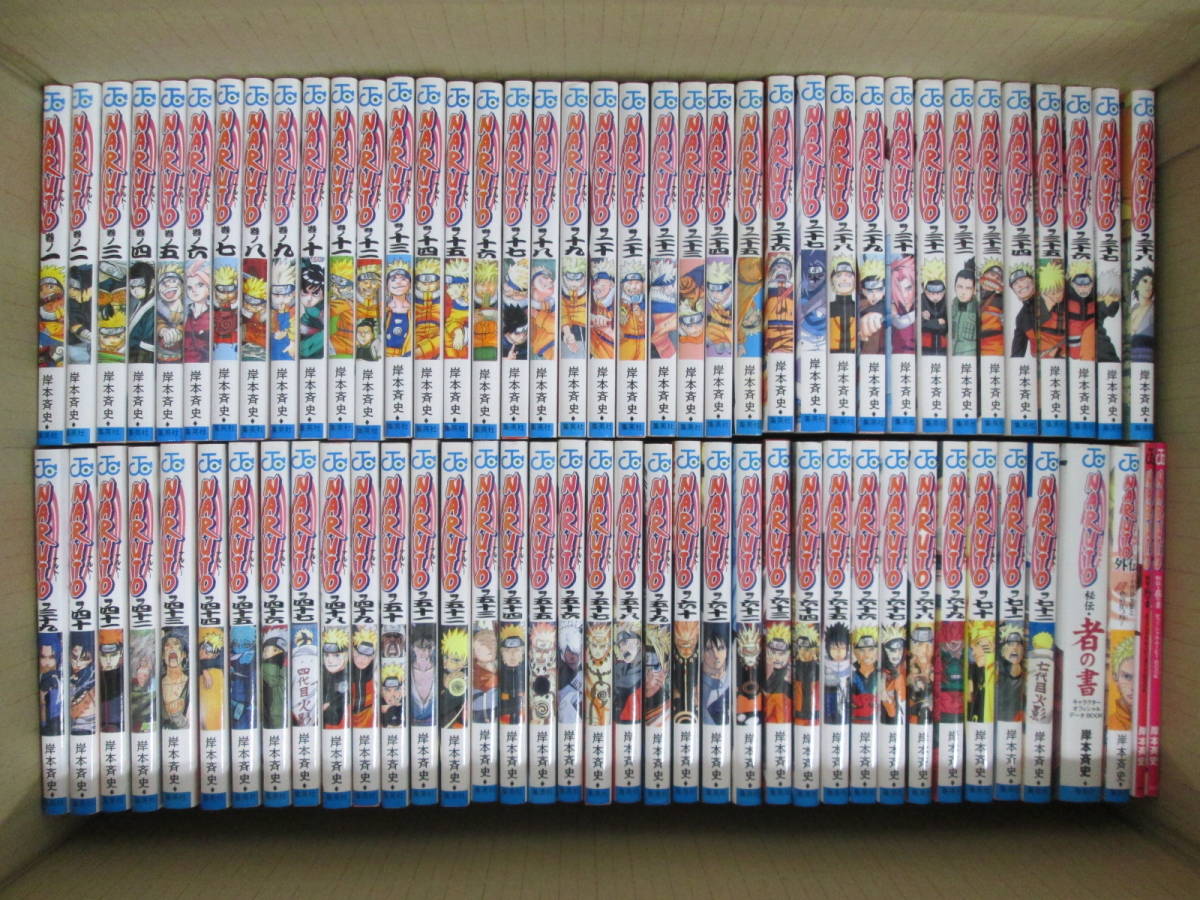 B1214-3A/ NARUTO ナルト 1-72巻 +外伝 +者の書 +在の