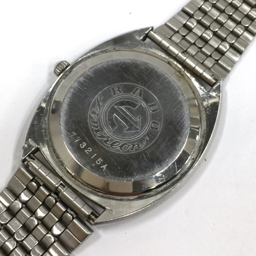 送料360円 ラドー 腕時計 Simplon ローマン シルバー金具 手巻き メンズ 社外ベルト 稼働 RADO QT124-61 同梱NG ラドー RADO シンプロン Timer BH0606257 Roll