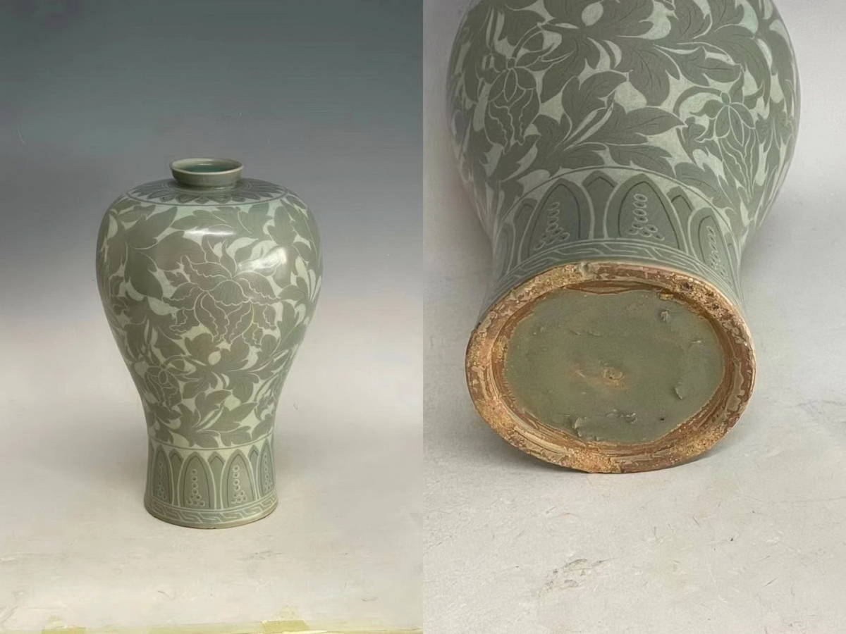 梅瓶 高麗磁 ☆朝鮮 李朝 高麗 李朝時代 旧家買出品 朝鮮