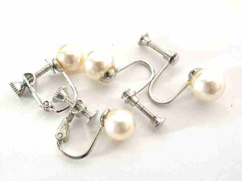 1円 金具シルバー有 フェイク含む パール 真珠 アクセサリー 大量セット BV047