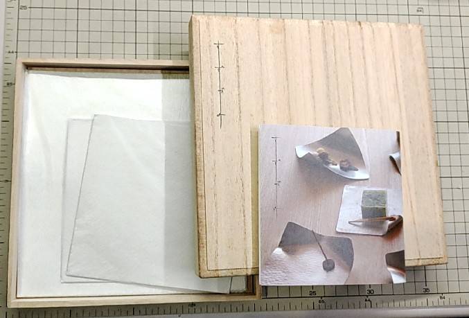 K1208●syouryuシマタニ昇竜工房　すずがみ　箱入　13×13かざはな2枚　18×18さみだれ1枚　合計三枚　未使用品 