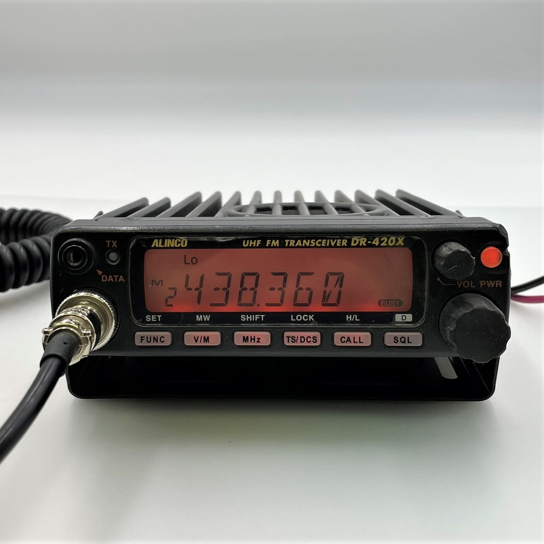 ALINCO DR-420 UHF FMトランシーバー20w DR-420X ALINCO モービル トランシーバー 無線機 アルインコ FM 美品