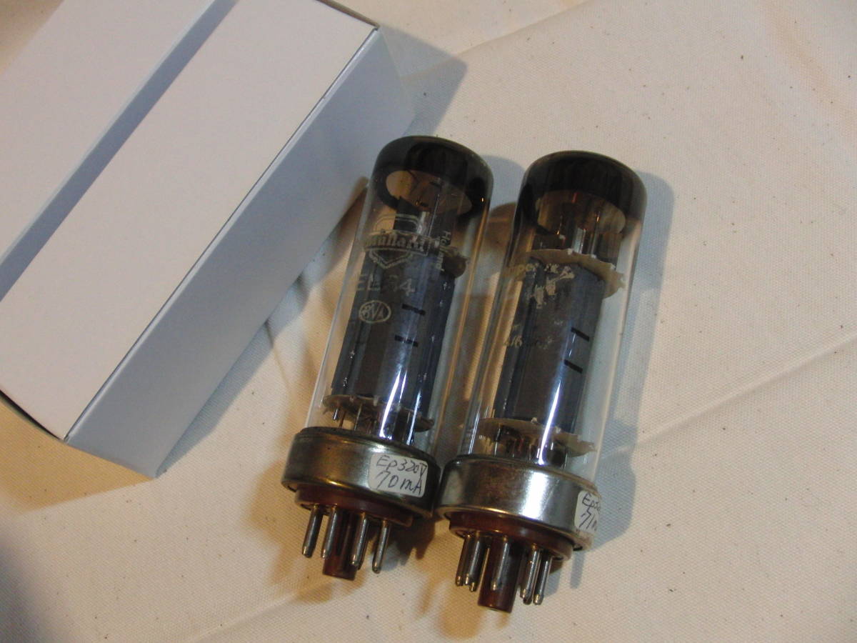 EL34 真空管 Mullard EL34⁄6CA7 アンペレックス メタルベース白 