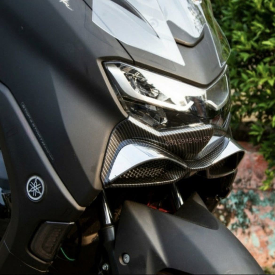  YAMAHA NEW NMAX 125/155 フロント フェンダー上 エアロカバーカーボンルック NEMO 数量限定 オススメ 格安 他出品にて他の色も有ります(フロント)｜売買されたオークション情報、yahooの商品情報を ヤマハ用