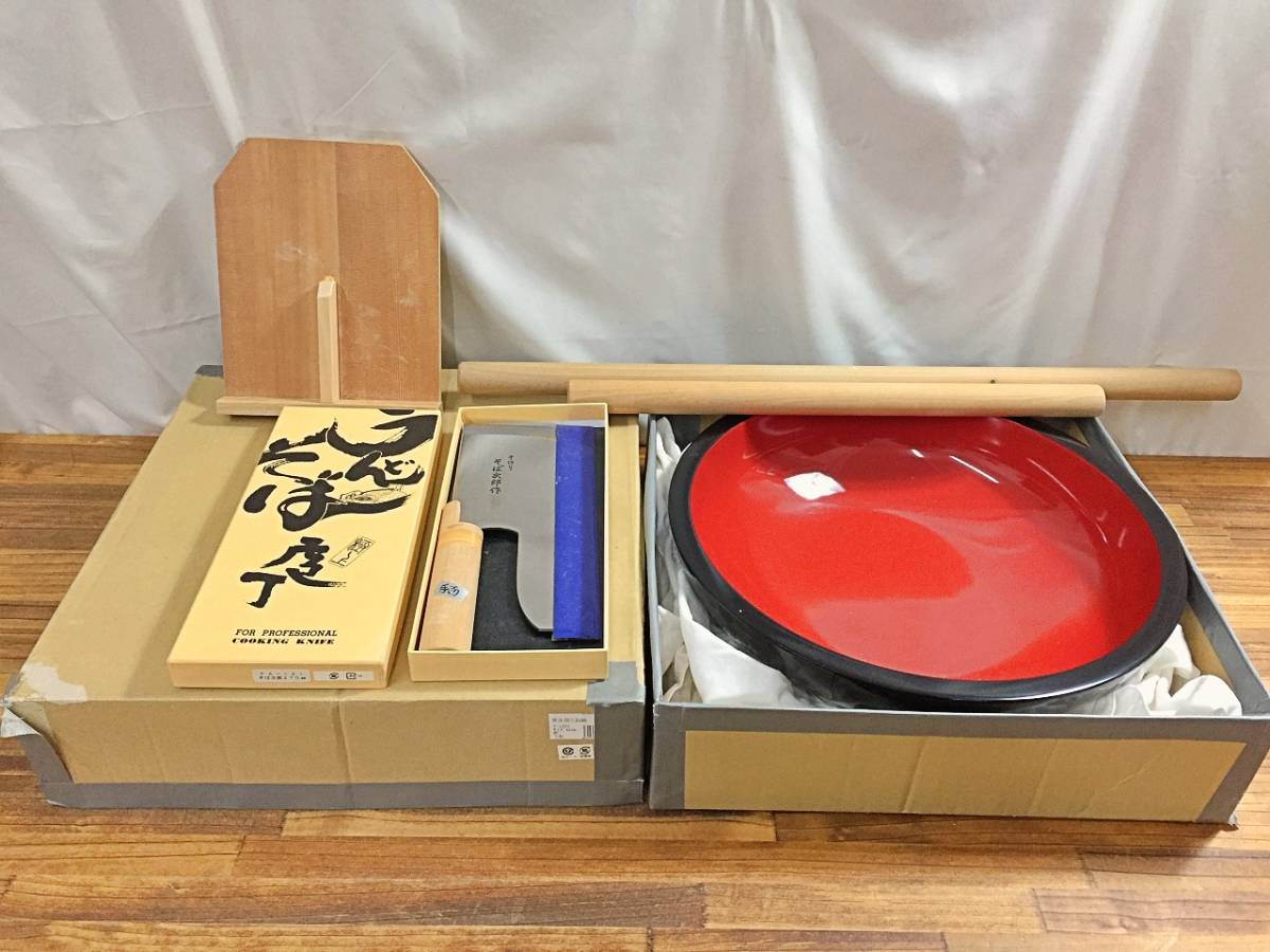 入門用に家庭用めん切り包丁＆コマ板◎うどん・そばの麺切りに そば