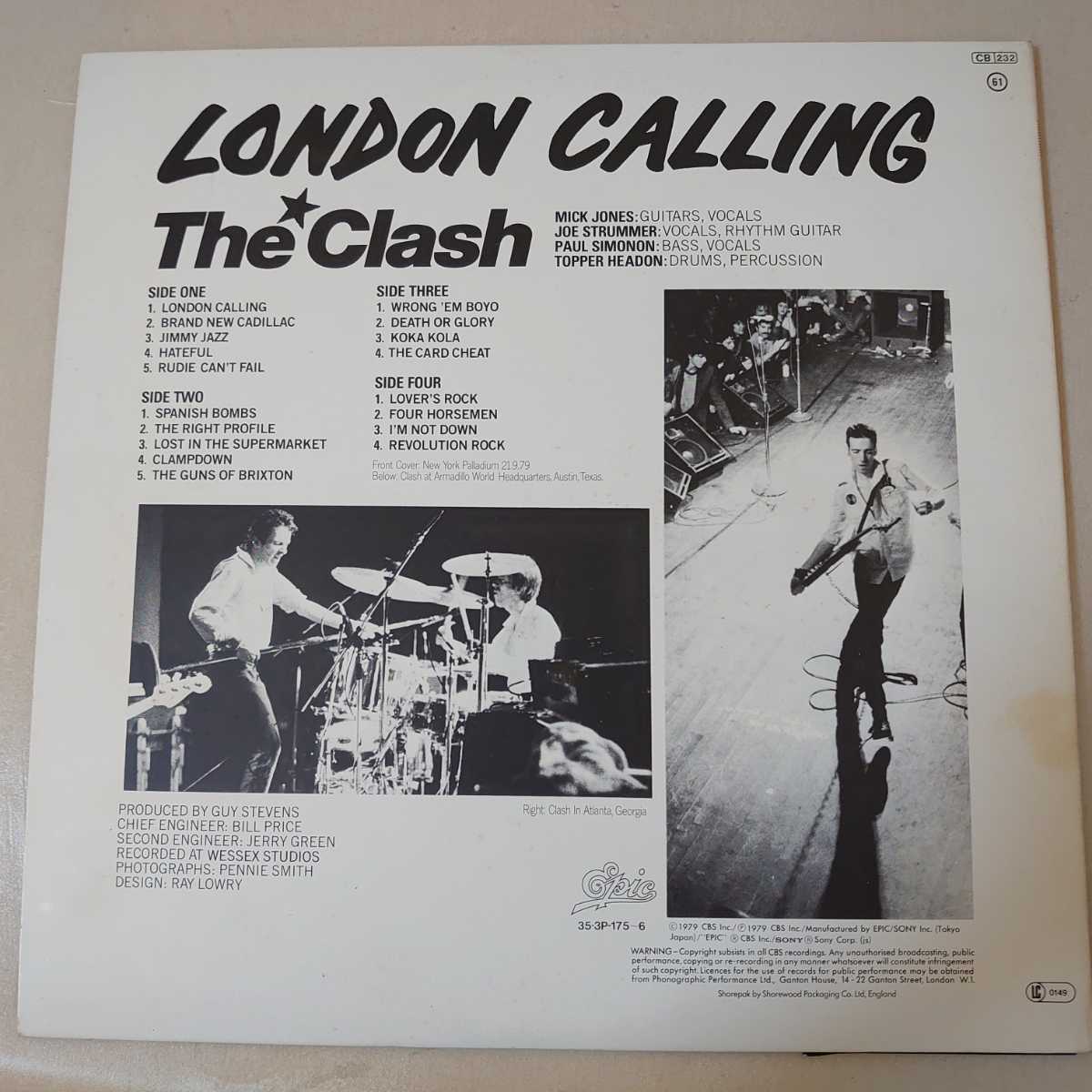 ⁄ | CLASH London Calling クラッシュ ザ・クラッシュ「ロンドン