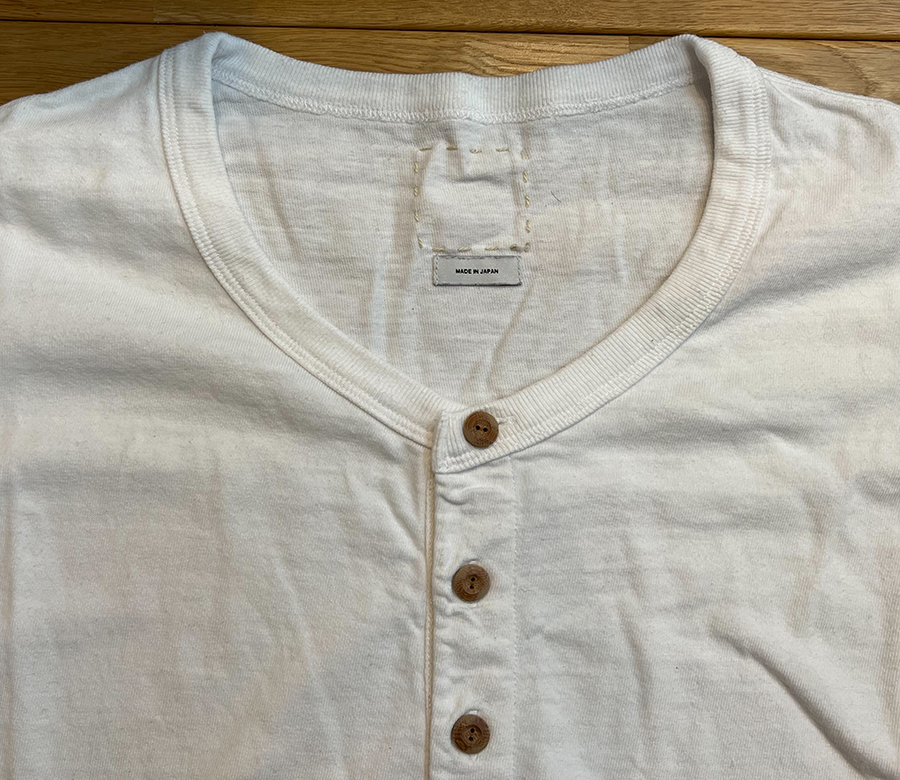visvim ビズビム JUMBO VINTAGE HENLEY L/S COLOR:WHITE SIZE:2 品番:0117105010025 HENLEY visvim ビズビム DENIM C R&amp;amp;Co