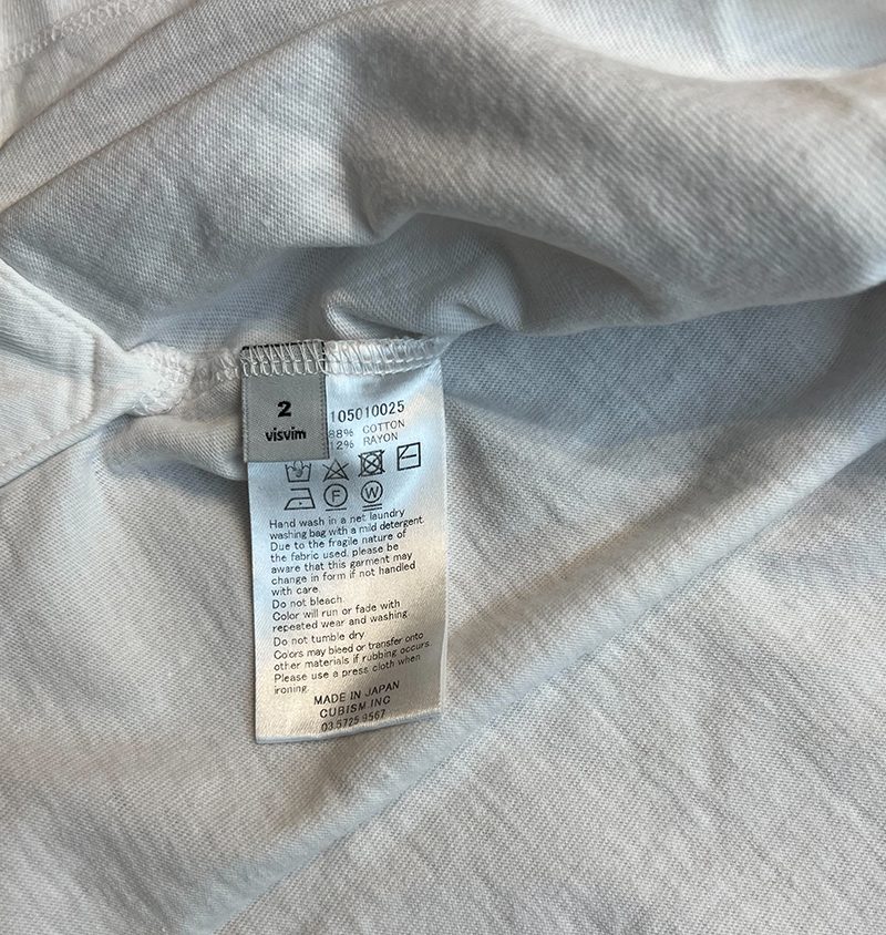 visvim ビズビム JUMBO VINTAGE HENLEY L/S COLOR:WHITE SIZE:2 品番:0117105010025 HENLEY visvim ビズビム DENIM C R&amp;amp;Co