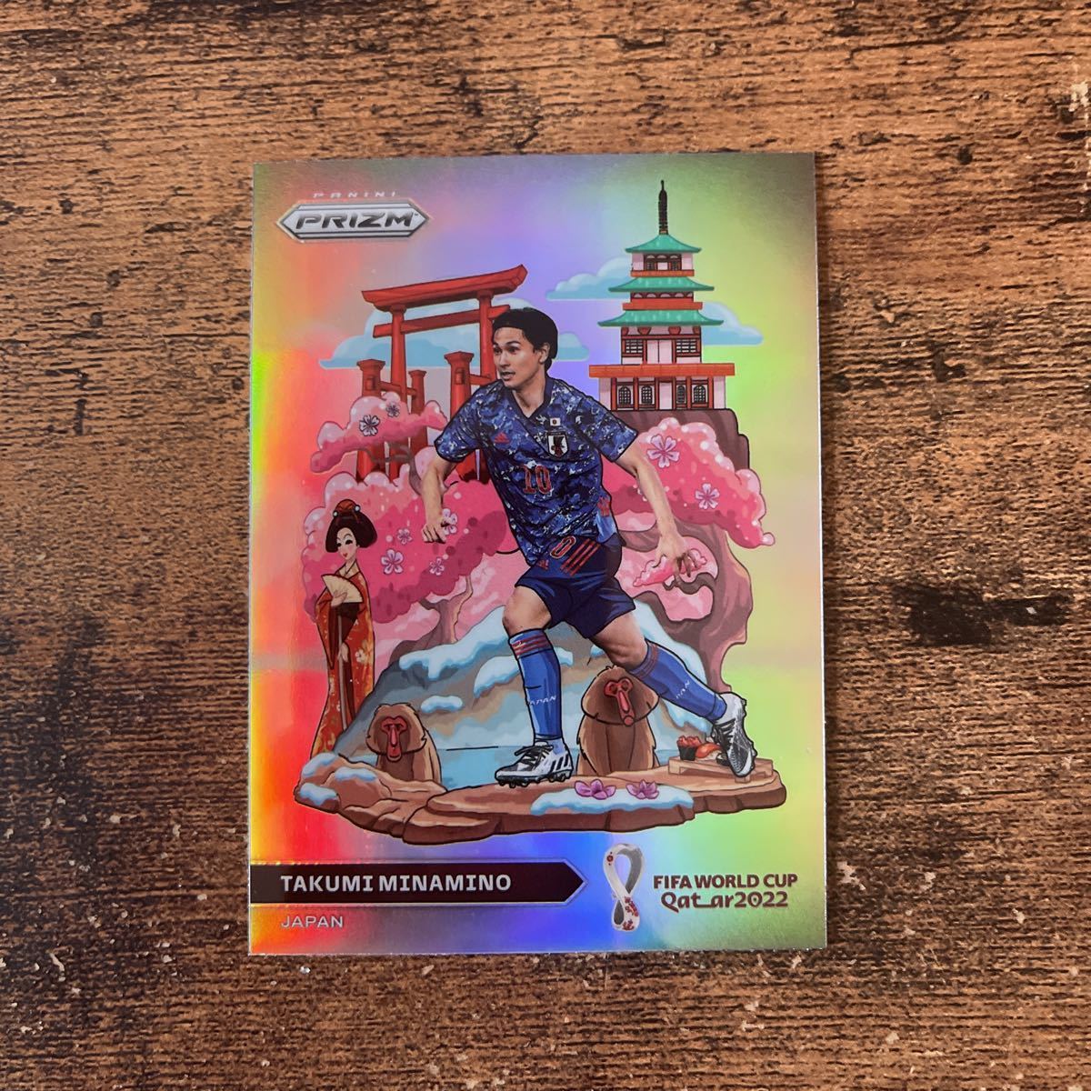 SSP!日本代表 南野拓実 TAKUMI MINAMINO 直書きサイン PANINI PRIZM 