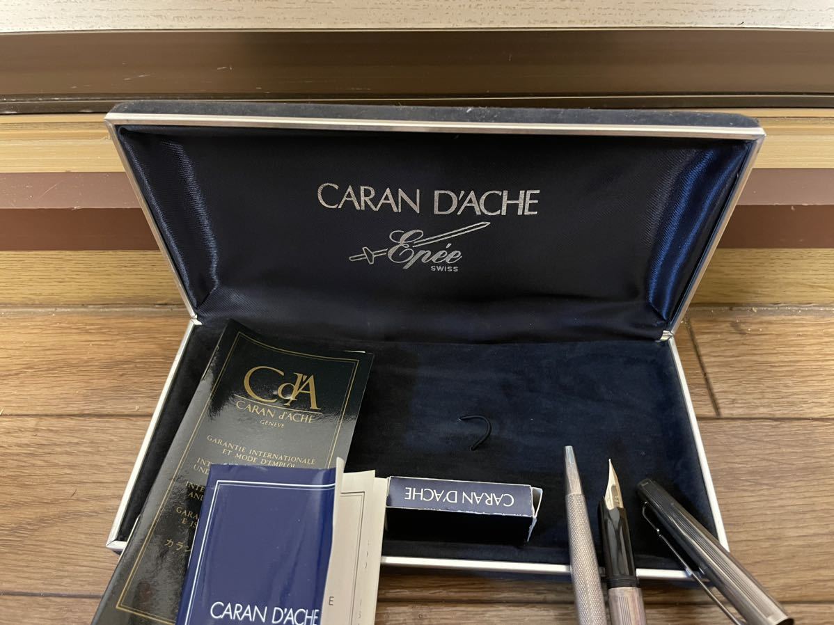 CARAN D'ACHE カランダッシュ イノックス 14K 万年筆ケース付