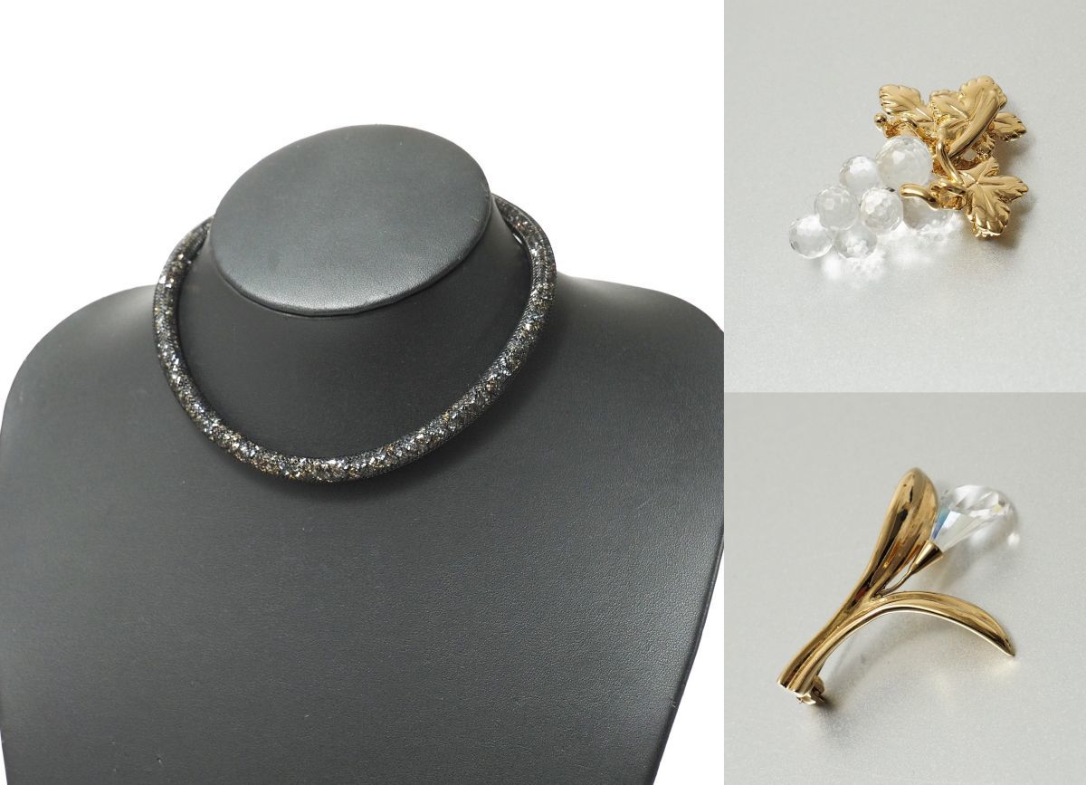 TF2692▽《3点セット》スワロフスキー/SWAROVSKI*クリスタル*メッシュ 