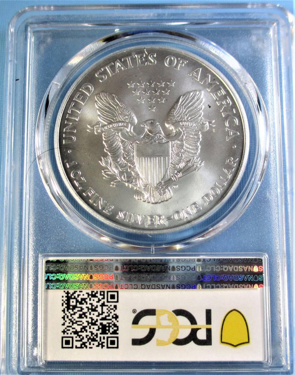 シルバーイーグル 2002年 1$ .999銀貨 PCGS MS69(北アメリカ)｜売買