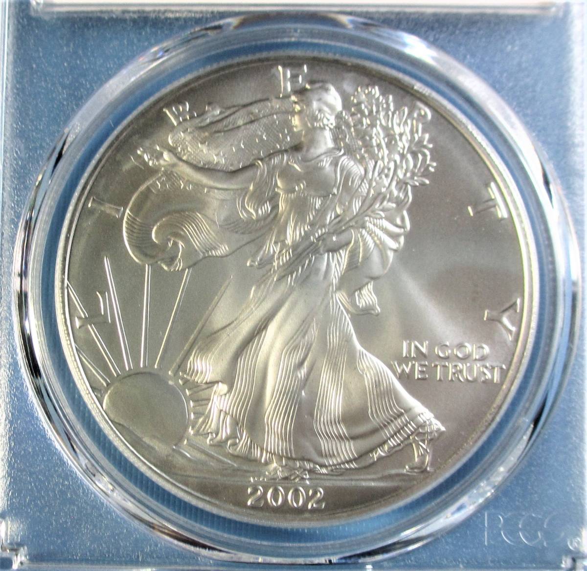 シルバーイーグル 2002年 1$ .999銀貨 PCGS MS69(北アメリカ)｜売買