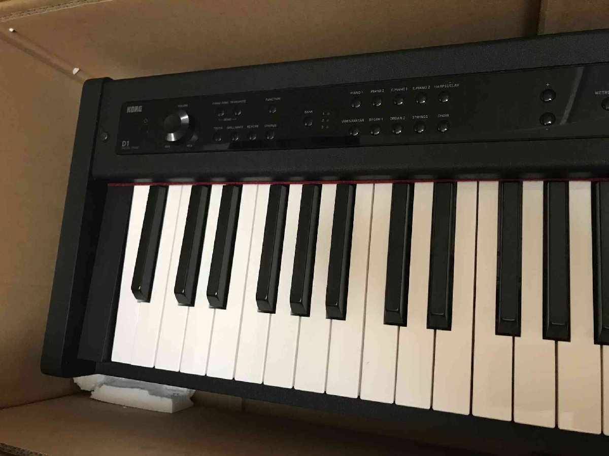 KORG コルグ D1 電子ピアノ 88鍵盤 2021年製 ダンパーペダル 譜面立て 