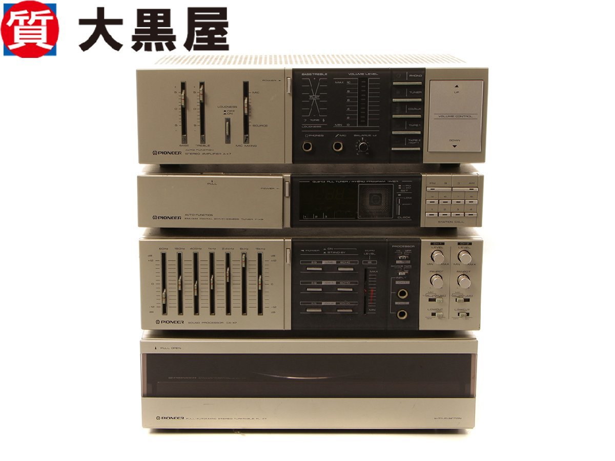 【大黒屋82】PIONEER パイオニア オーディオ機器 システムコンポ 部品取り 通電確認済 動作未確認 ジャンク品 保証無し