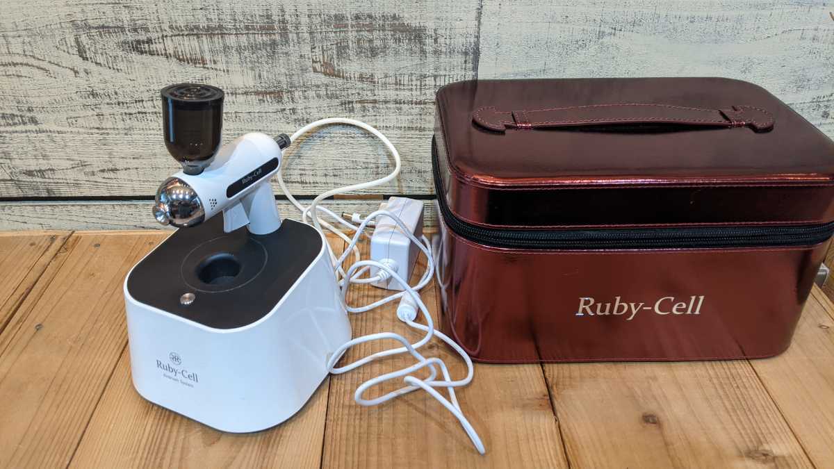 未使用に近い ルビーセル エアーブラシ エアーガン 化粧品 韓国エステ