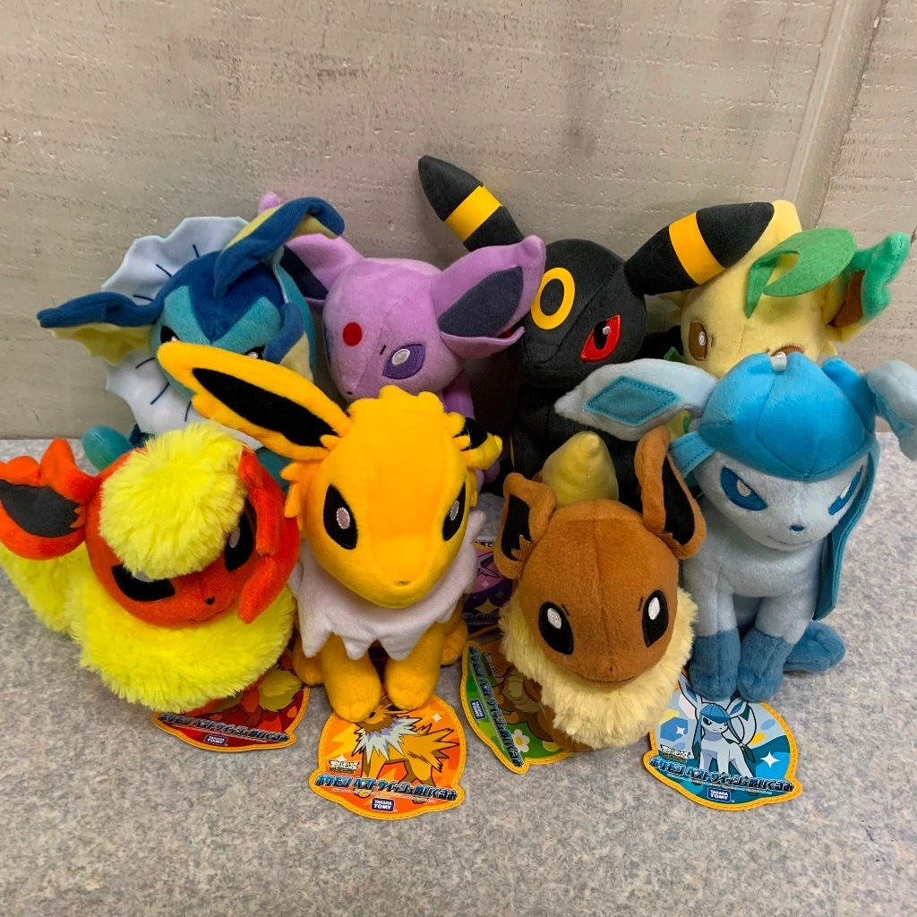 3点セット ピカチュウ ミュウ イーブイ ぬいぐるみ マスコットポケモン  