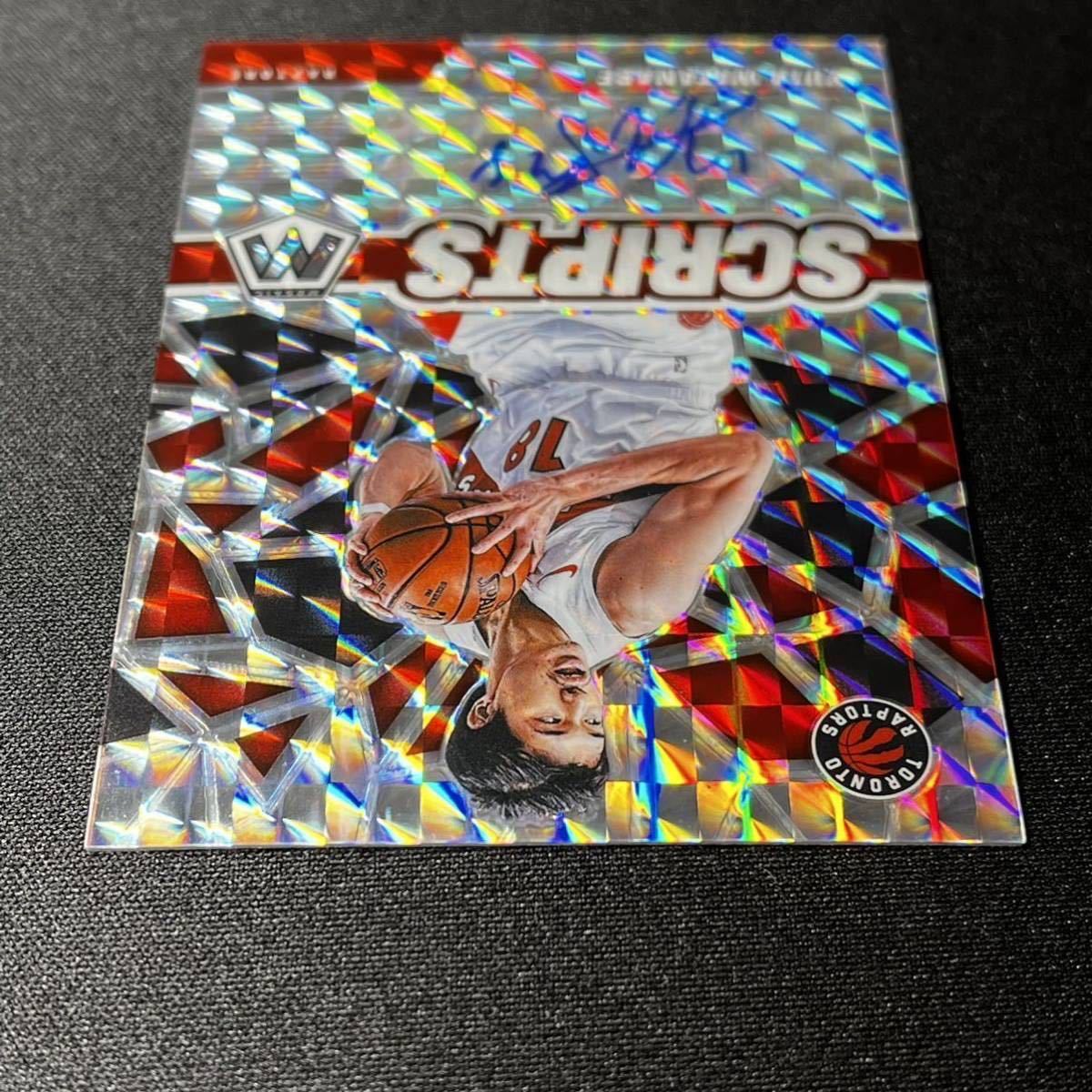 渡邊雄太 NBA 2020-21 Mosaic Watanabe Panini 直筆サインカード☆Yuta 