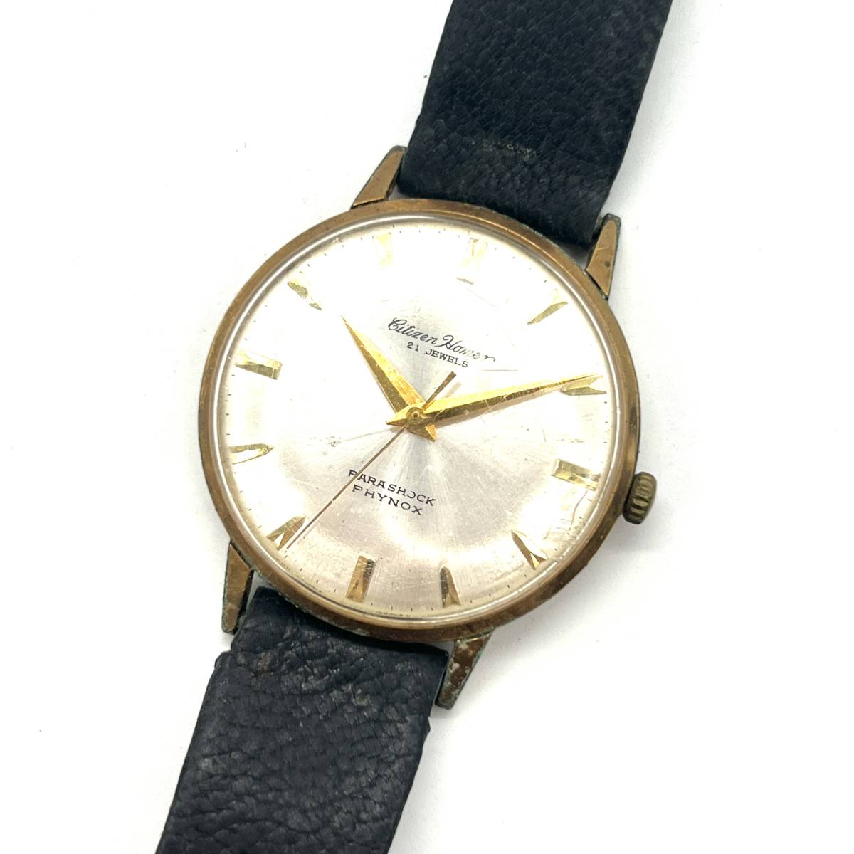 ■CITIZEN シチズン H0150801 HOMER ホーマー 手巻き 腕時計 ゴールドカラー 