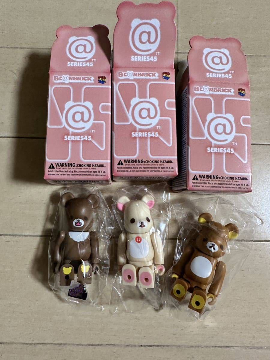 【送料無料，2026】 ベアブリック BE@RBRICK series 45 CUTE RILAKKUMA リラックマ 表裏 3体セット カード medicom toy シークレット ②(キューブリック、ベアブリック)｜売買されたオークション情報、yahooの商品情報をアーカ キューブリック、ベアブリック