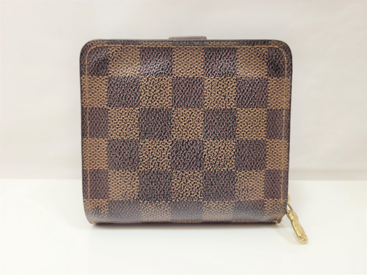 ☆LOUIS VUITTON ルイヴィトン ダミエ コンパクトジップ N61668 二