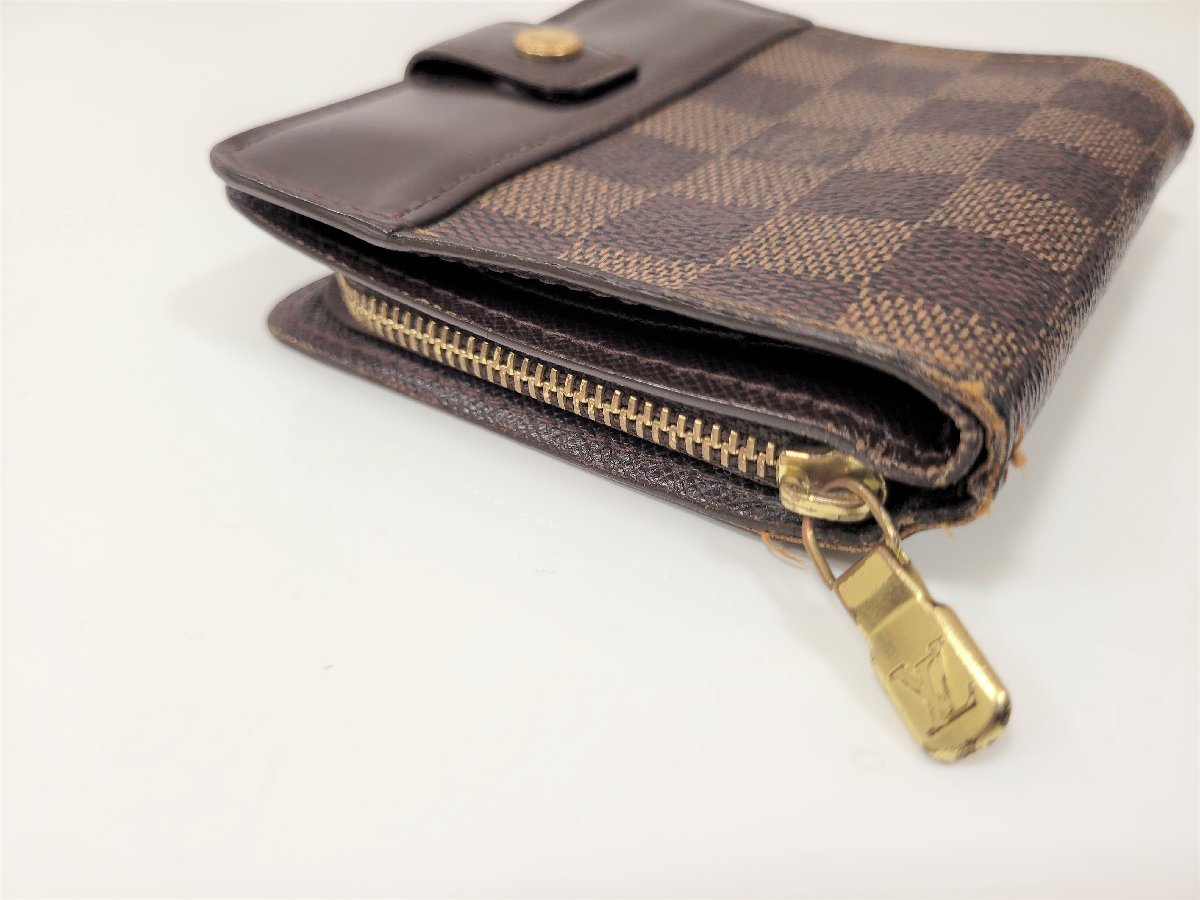☆LOUIS VUITTON ルイヴィトン ダミエ コンパクトジップ N61668 二
