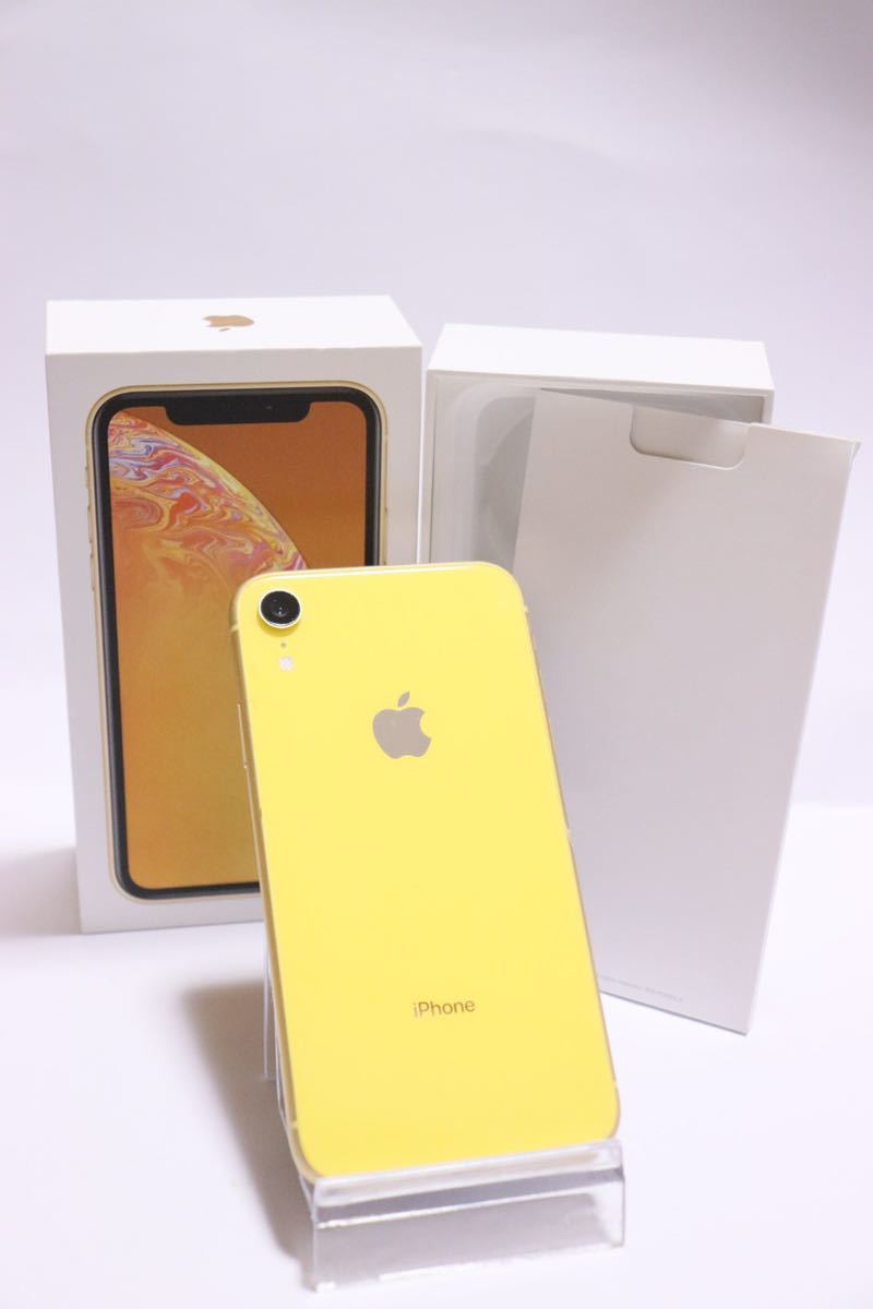 iPhone XR 128GB イエロー　バッテリー86パー 1円〜SIMフリー iPhoneXR 128GB イエロー バッテリー86% 送料無料