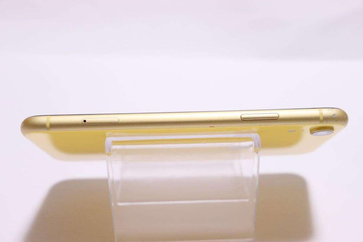 1円〜SIMフリー iPhoneXR 128GB イエロー バッテリー86% 送料無料