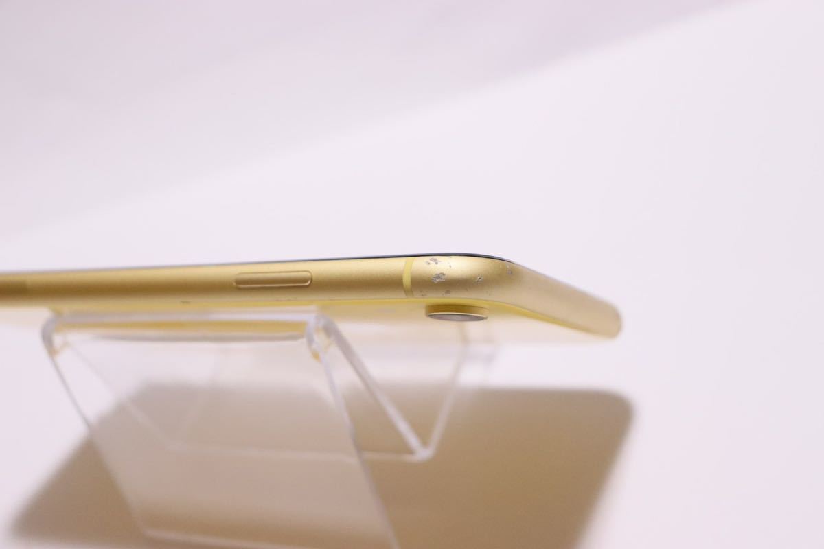 1円〜SIMフリー iPhoneXR 128GB イエロー バッテリー86% 送料無料
