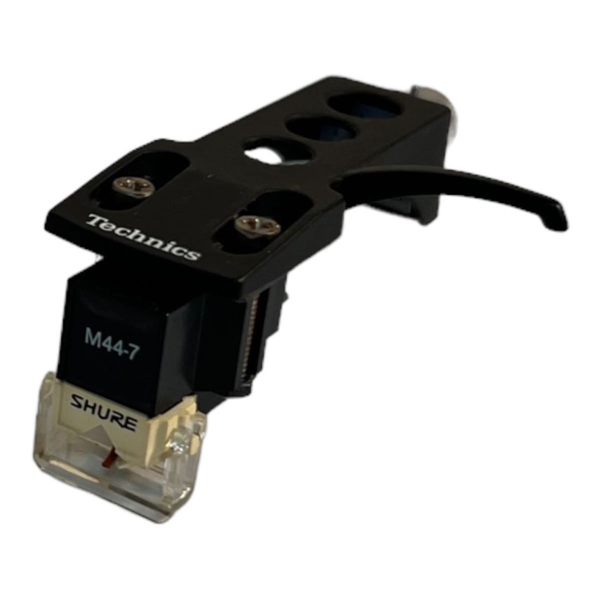 SHURE MMカートリッジ M44-7 technics ヘッドシェル付き(MM SHURE MMカートリッジ M44-7 technics ヘッドシェル付き(MM