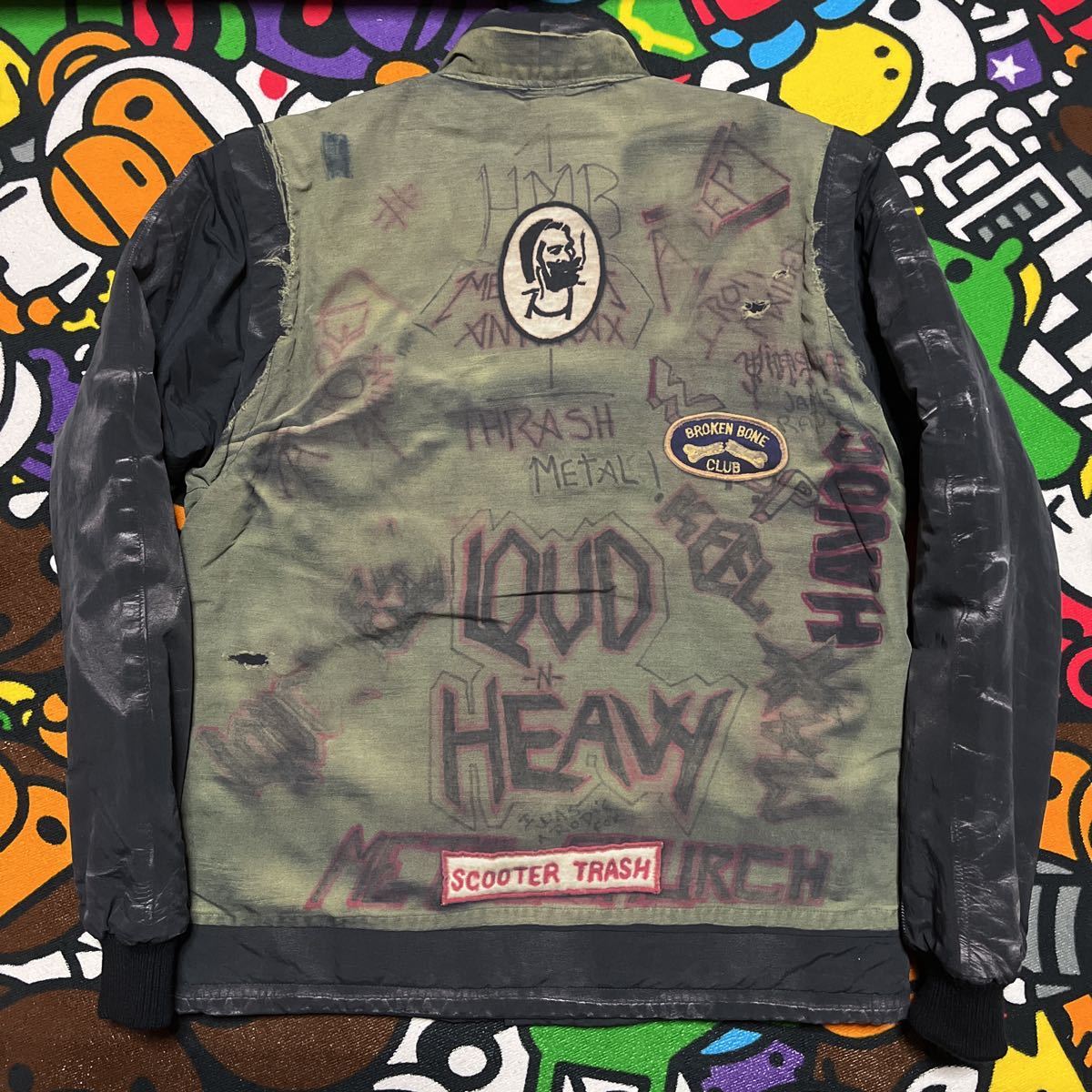 16aw NEIGHBORHOOD FUCT 2WAY 転写 JACKET ジャケット NHFU VEST 