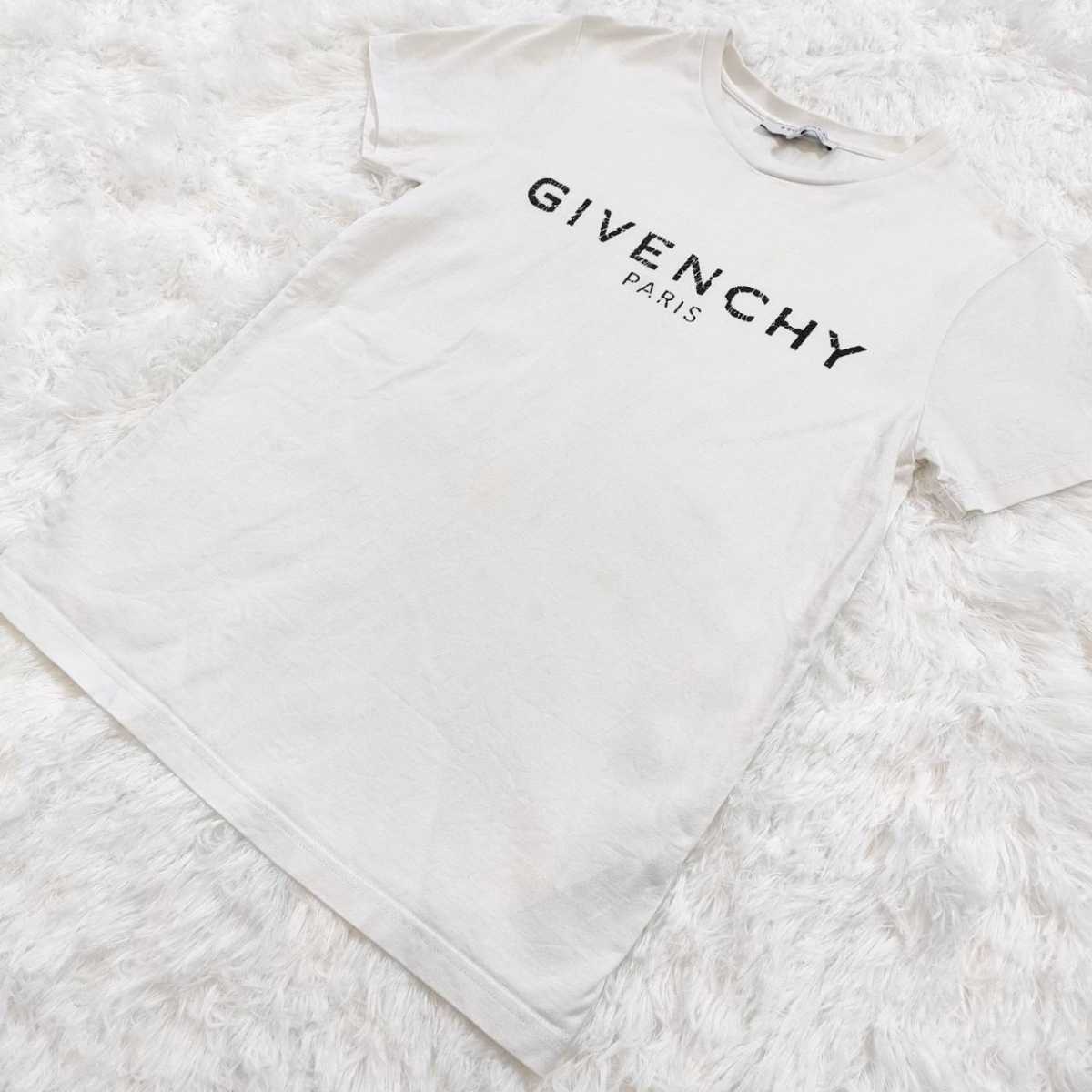 GIVENCHY PARIS ジバンシー 半袖 Tシャツ 12 XS 相当 ホワイト 