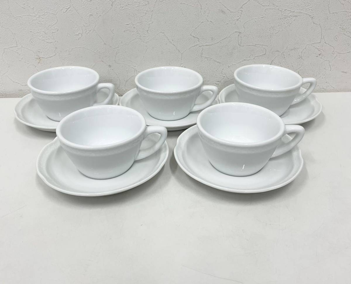 リチャードジノリ　ボンジョルノホワイト 20cm×5枚 リチャードジノリ ボンジョルノホワイト 20cm×5枚 vintage】【Italy