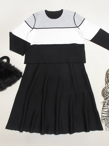 自由区大きいサイズ44【マルチウェイ】リバーシブルニットセットアップ