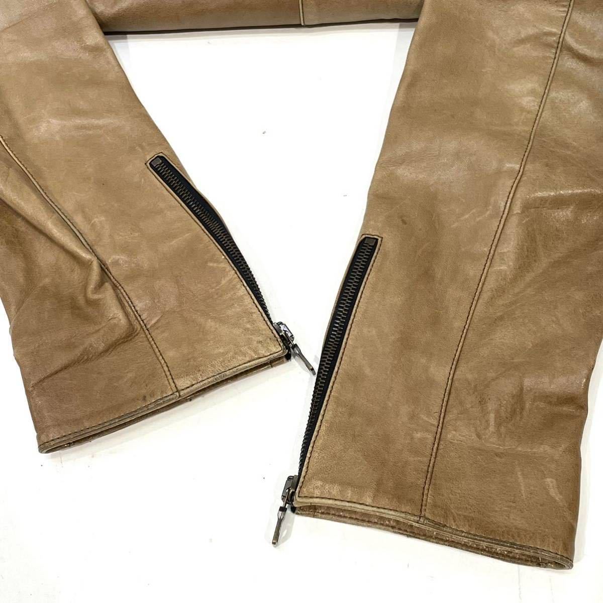 正規品 PRADA SPORTS プラダ スポーツ LEATHER BIKER JACKET レザー 