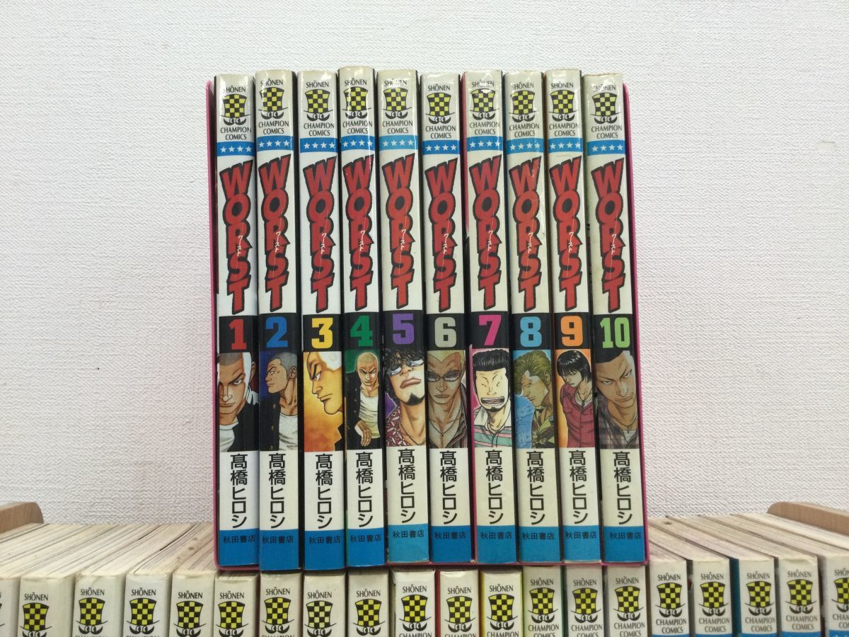 営HS582-100　【高橋ヒロシ漫画まとめ】CROWS クローズ 完全版 全19巻+外伝2巻/WORST 全33巻 クローズ 高橋ヒロシ CROWS and Crows×worst×QP エクストラ)