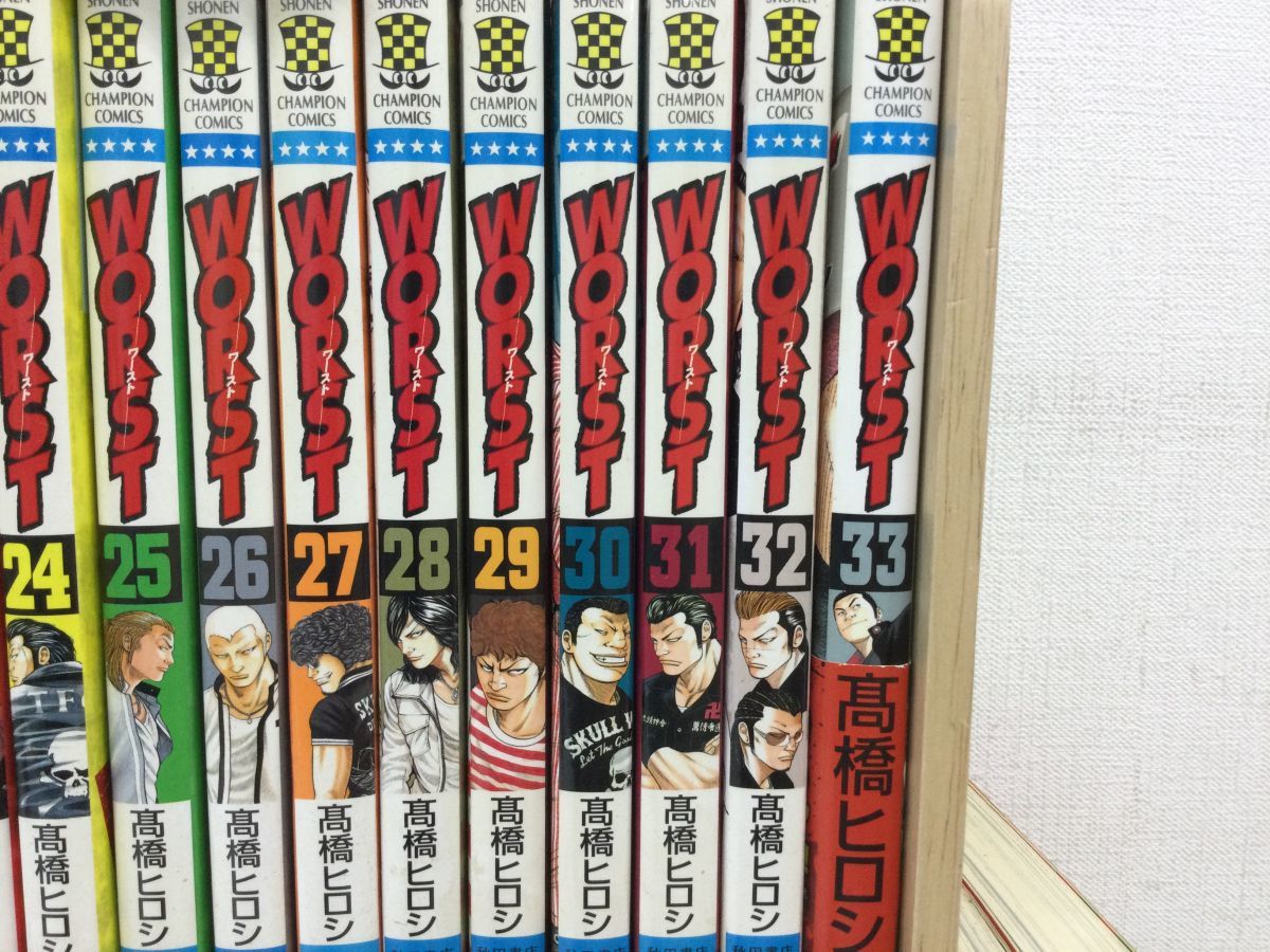 営HS582-100　【高橋ヒロシ漫画まとめ】CROWS クローズ 完全版 全19巻+外伝2巻/WORST 全33巻 クローズ 高橋ヒロシ CROWS and Crows×worst×QP エクストラ)