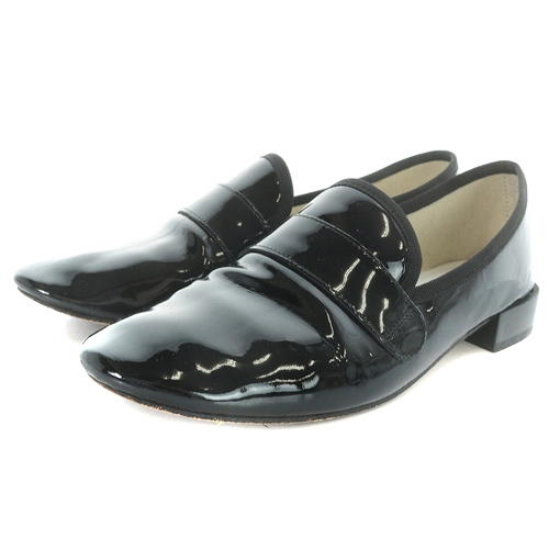 mサイズ 靴 23.5 レペット Repetto MICHAEL エナメルローファー ローヒール 39 24.7cm