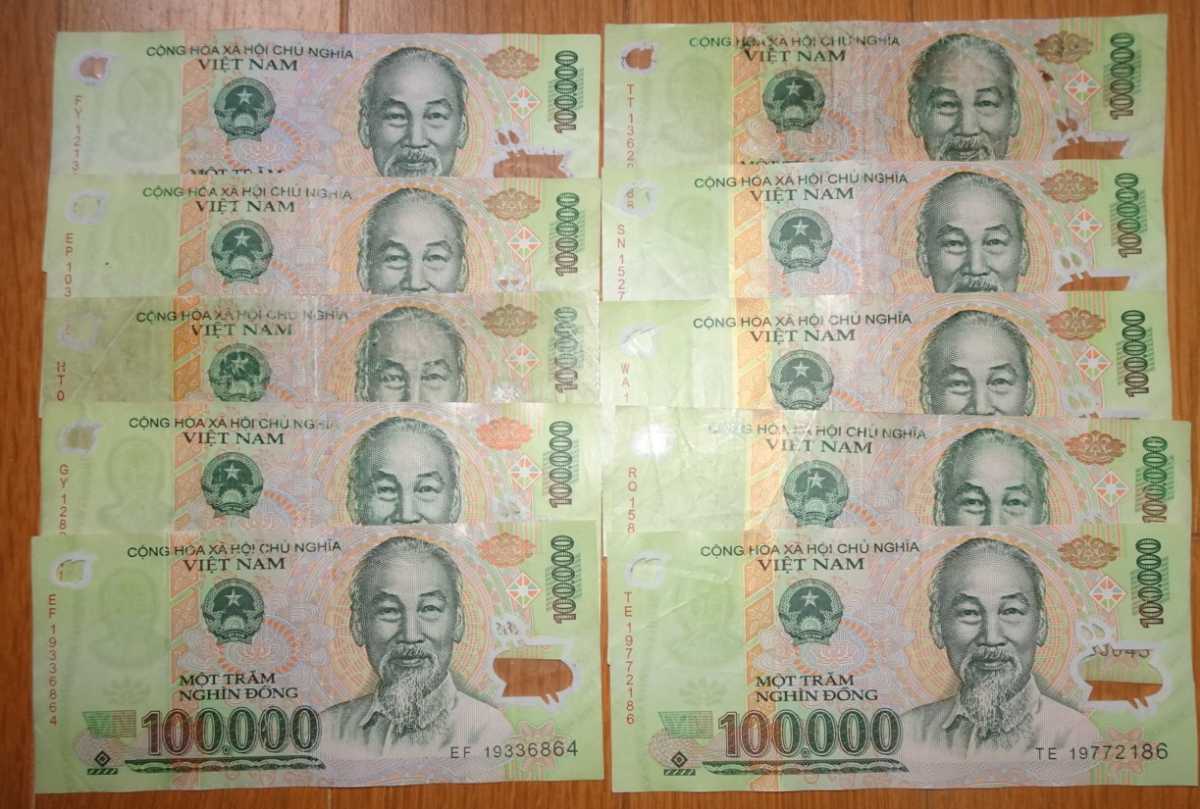 新作入荷，爆買い ベトナム紙幣 100万ドン 10万ドン紙幣10枚(世界)｜売買されたオークション情報、yahooの商品情報をアーカイブ公開 - オークファン 世界
