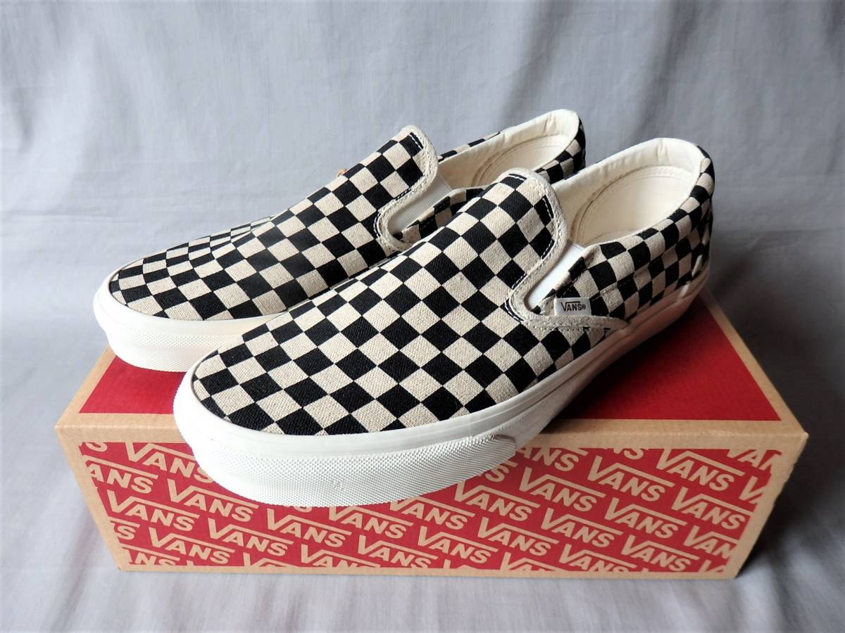 31cm！新品◇VANS SLIP-ON ECO THEORY◇US13(31cm)CHECKER◇サーフィン 