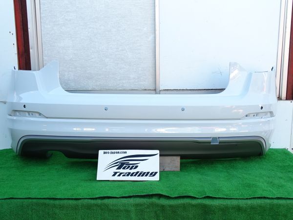 L0819vc アウディ純正 Q2 GA/前期 Sライン リアバンパー ディフューザー付き (81A807067A) グレイシアホワイト
