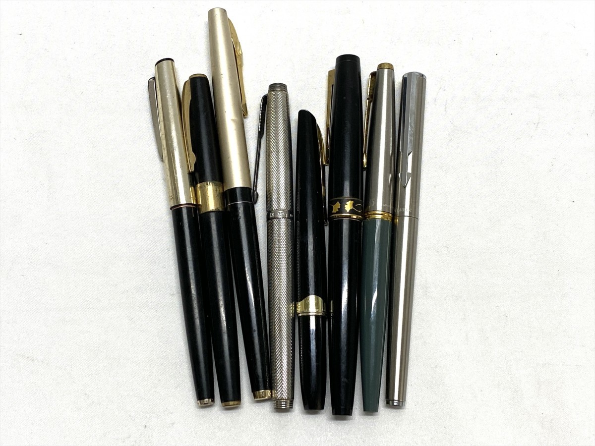 1000円～ PARKER SIGMA SAILOR PILOT PLATINUM 万年筆 8本 まとめ 筆記